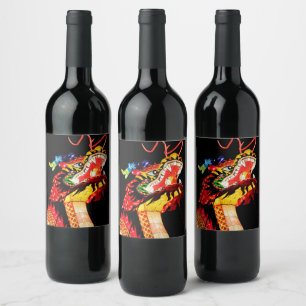 Tianlong Dragon Wine Label