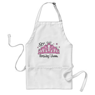 Tiara 50th Birthday Queen LT Standard Apron