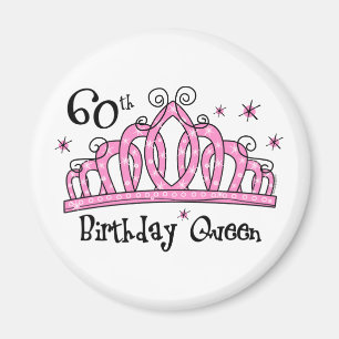 Tiara 60th Birthday Queen LT Magnet