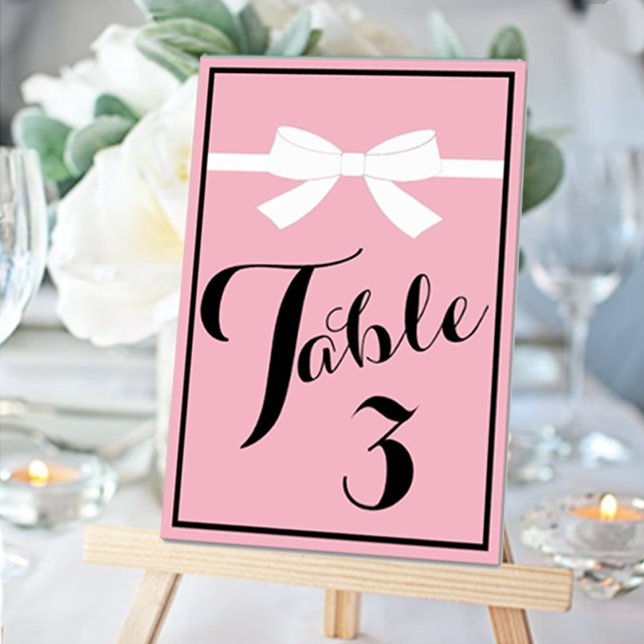 Tiara BRIDE Pink Shower Centerpiece Party Table Number (Creator Uploaded)