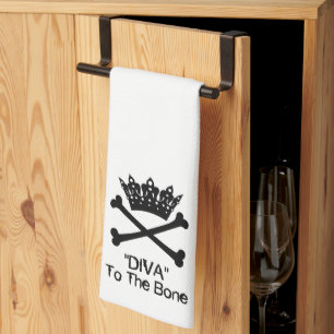 “Tiara “DIVA to the Bone” Tea Towel