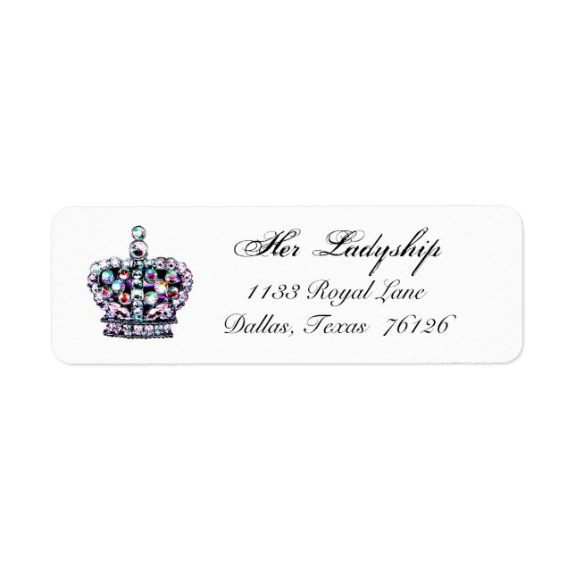 Tiara Gems Return Address Labels (Front)