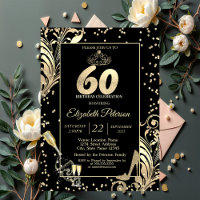Tiara Glitter Heels Diamonds Swirls 60th Birthday