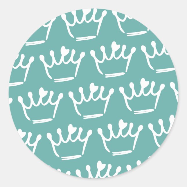 Tiara Illustrations Classic Round Sticker (Front)