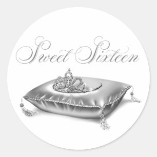 Tiara Princess Sweet Sixteen Stickers