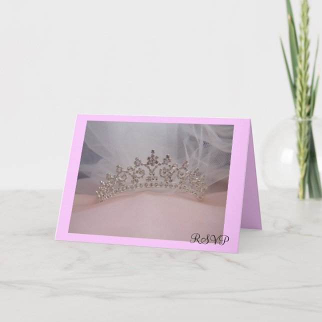 tiara, RSVP Greeting Card (Front)