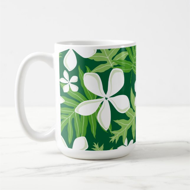 TIARE (GREEN) COFFEE MUG (Left)
