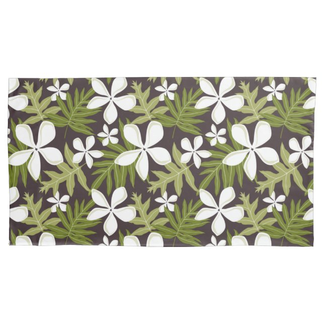 TIARE (OLIVE COMBO) PILLOWCASE (Front-Left)