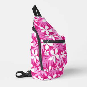 TIARE PATTERN IN HOT PINK SLING BAG