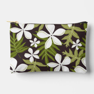 TIARE PATTERN IN OLIVE ACCESSORY POUCH