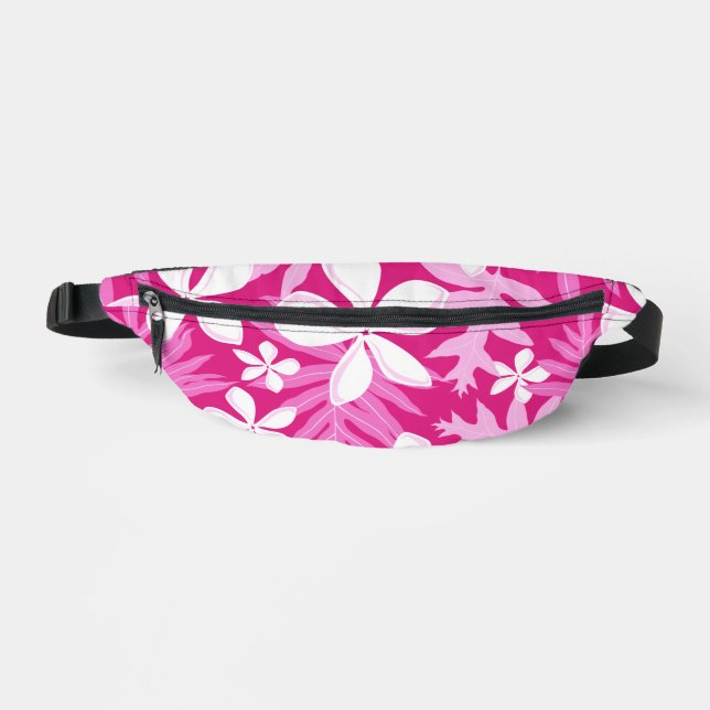 TIARE PATTERN IN PINK BUM BAGS (Front)