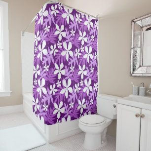 TIARE (PURPLE) SHOWER CURTAIN