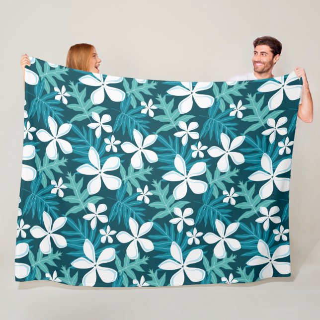 TIARE (TEAL) FLEECE BLANKET (In Situ)