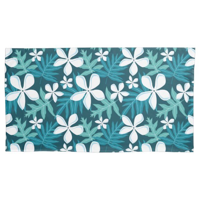 TIARE (TEAL) PILLOWCASE (Front-Left)