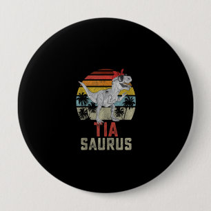 Tiasaurus T Rex Dinosaur Family Matching 10 Cm Round Badge