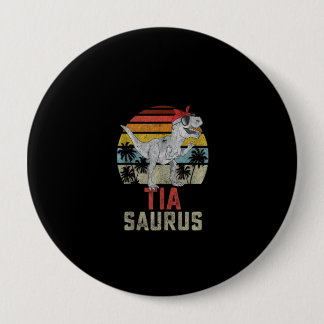 Tiasaurus T Rex Dinosaur Family Matching 10 Cm Round Badge
