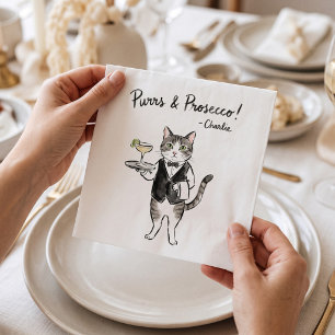Tibatab Custom Funny Pet Wedding Cocktail Napkins