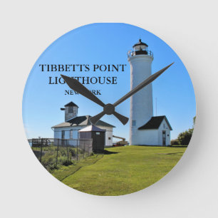 Tibbetts Point Lighthouse, New York Round Clock