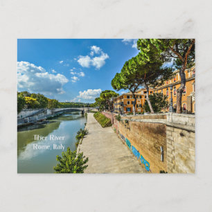 Tiber River, Rome, Italy Postcard