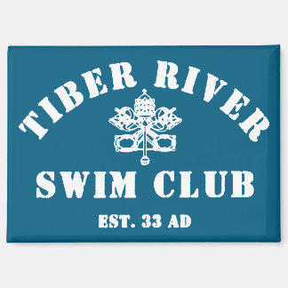 Tiber River Swim Club fridge magnet