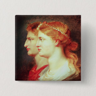 Tiberius  and Agrippina, c.1614 15 Cm Square Badge