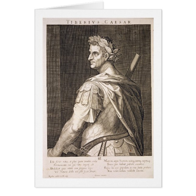 Tiberius Caesar (10 BC - 54 AD) Emperor of Rome 14 (Front)