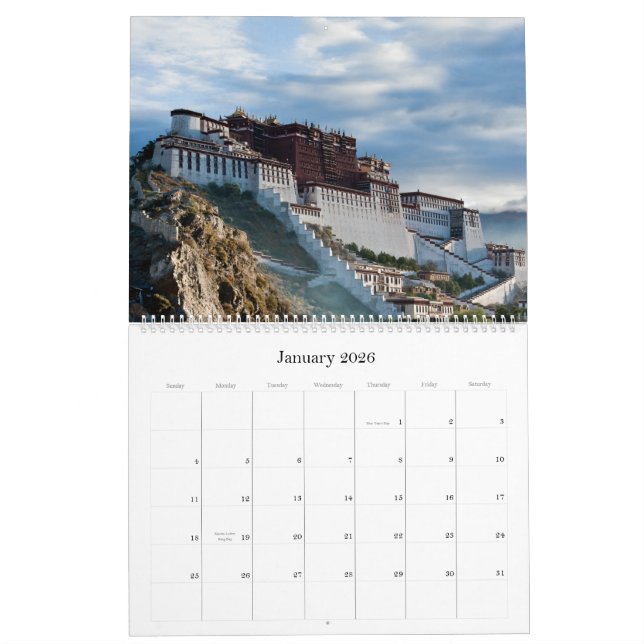 Tibet 2012 Calendar (Jan 2026)