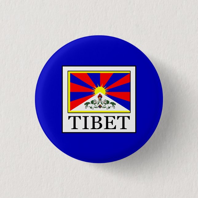 Tibet 3 Cm Round Badge (Front)