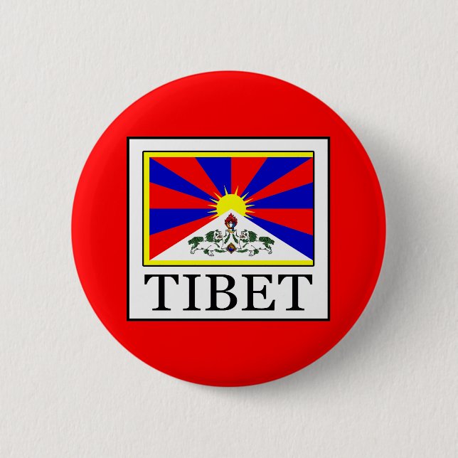 Tibet 6 Cm Round Badge (Front)