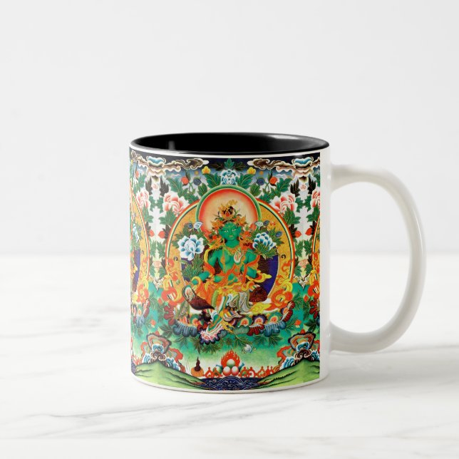 TIBET ART EXOTICA GREEN TARA MUG (Right)