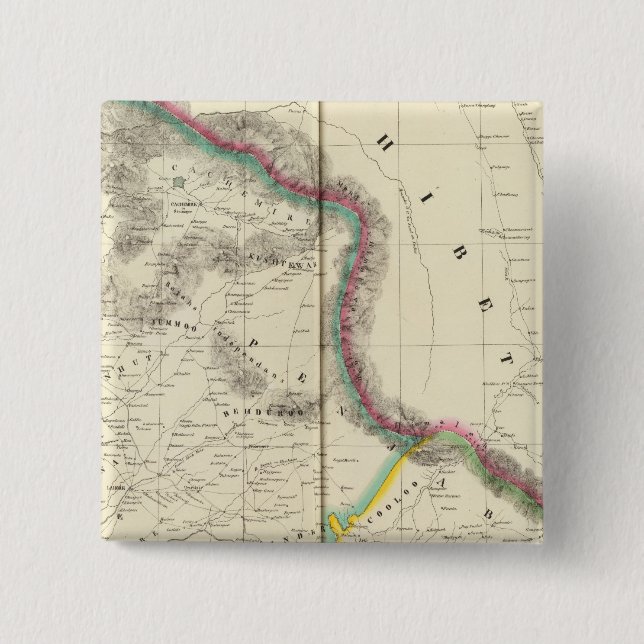 Tibet, Asia 68 15 Cm Square Badge (Front)
