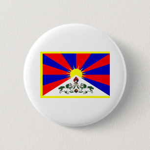 Tibet Flag 6 Cm Round Badge