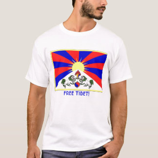 tibet-flag, FREE TIBET! T-Shirt