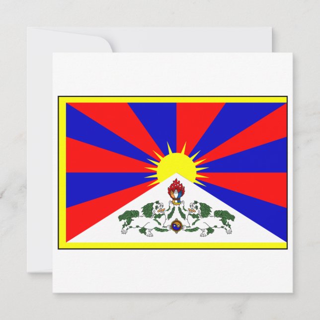Tibet Flag Invitation (Front)