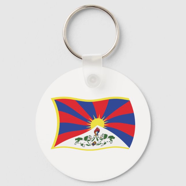 Tibet Flag Keychain (Front)