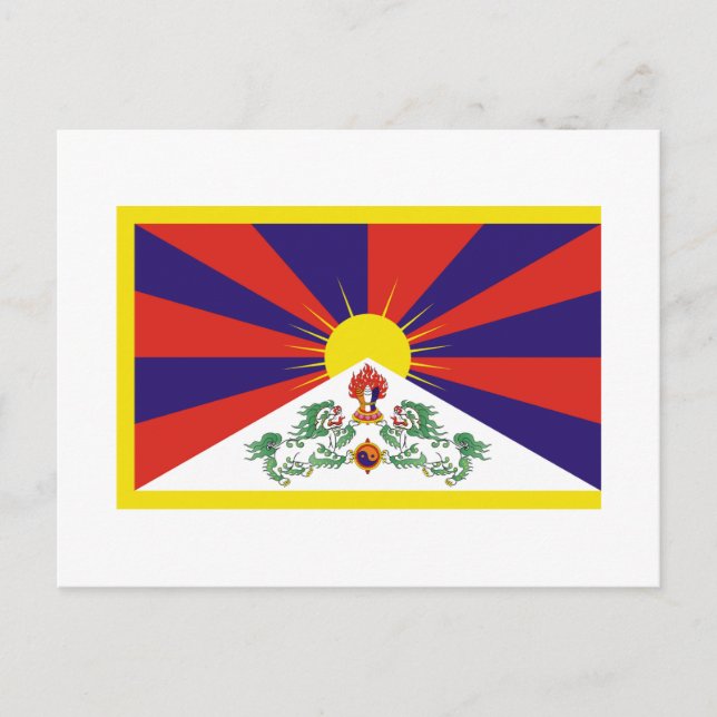 Tibet Flag Postcard (Front)