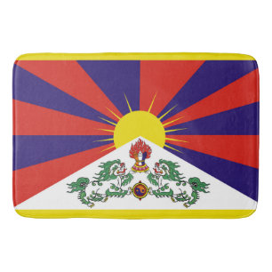 Tibet flag - Snow Lion Flag Bath Mat
