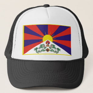 Tibet flag - Snow Lion Flag Trucker Hat