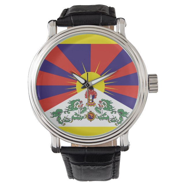 Tibet flag - Snow Lion Flag Watch (Front)