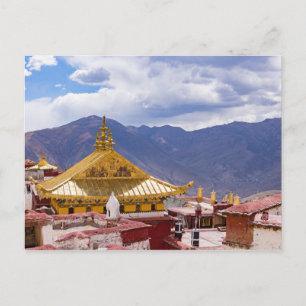 Tibet - Ganden Buddhist Monastery Postcard