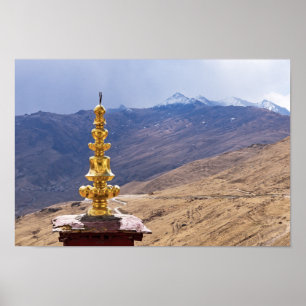 Tibet - Ganden Buddhist Monastery Poster