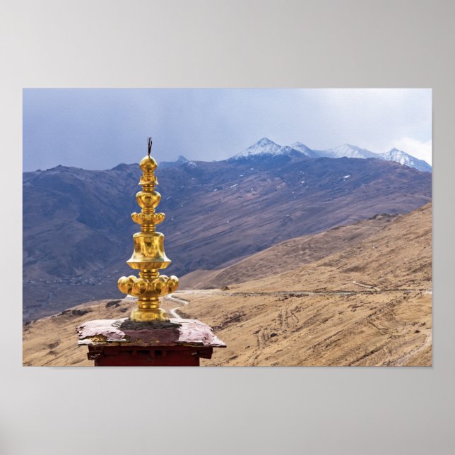 Tibet - Ganden Buddhist Monastery Poster (Front)