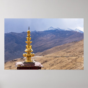 Tibet - Ganden Buddhist Monastery Poster