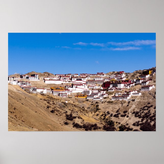 Tibet - Ganden Buddhist Monastery Poster (Front)