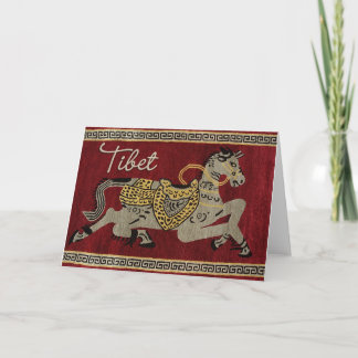 Tibet Horse Happy Card