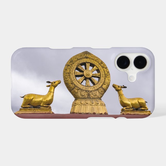 Tibet, Lhasa - Dharma wheel in Jokhang temple (Back (Horizontal))