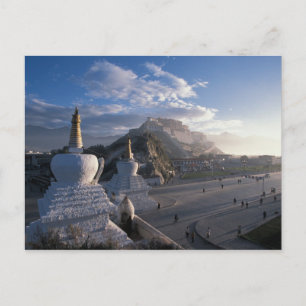 Tibet - Lhasa. Potala at sunrise Postcard