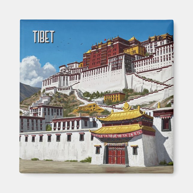 Tibet Lhasa Potola Palace Travel Magnet (Front)
