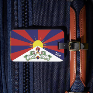 Tibet Luggage Tags, patriotic Tibetan Flag Tag