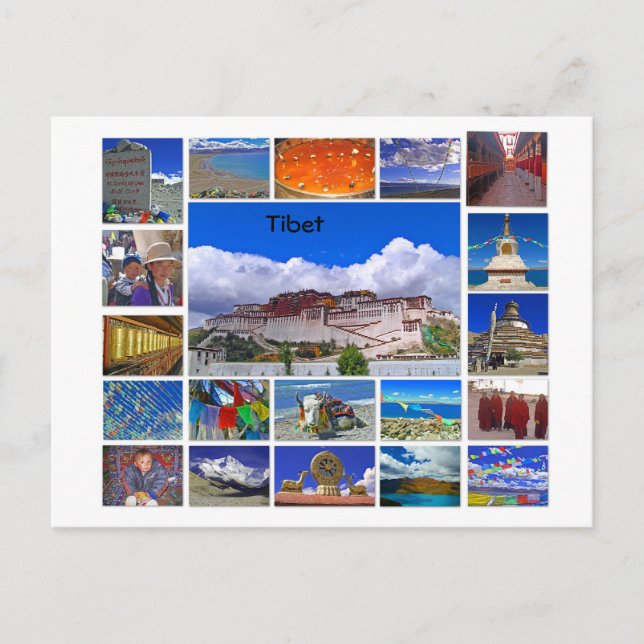 Tibet Multiview Postcard (Front)